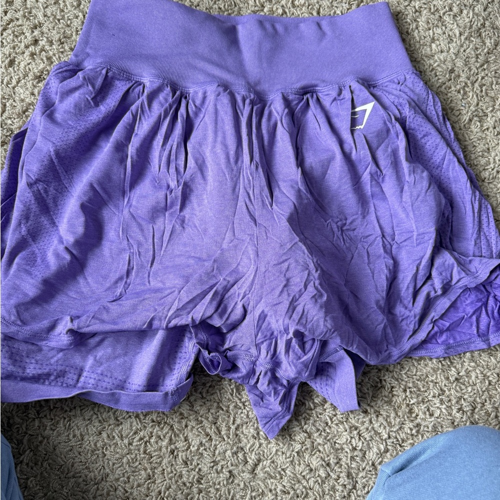 Gymshark Purple Athletic Shorts Lightweight Comfort